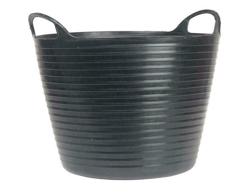 Faithfull Heavy-Duty Polyethylene Flex Tub 15 Litres Black FAIFLEX15B