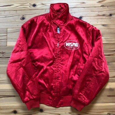 NISSAN NISMO Old Logo Bomber Jacket 90s Apparel HKS Red Size M