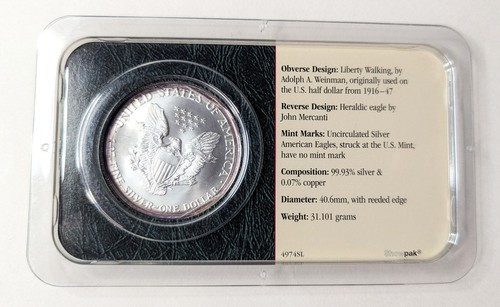2002 American Eagle Silver Dollar 1oz - Uncirculated - Bild 2 von 2