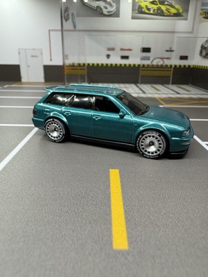 2024 Hot Wheels '94 Audi Avant RS2 wagon teal #133 CUSTOM WHEEL SWAP