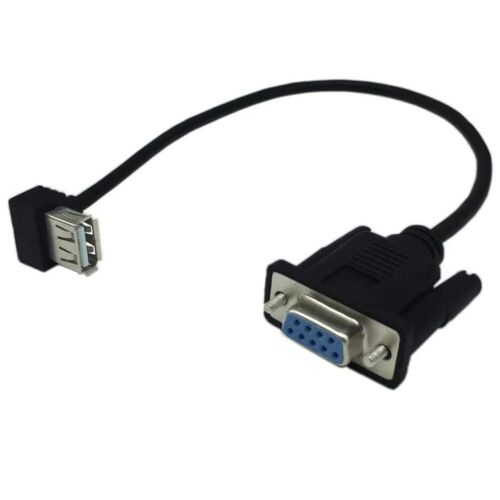 RS232 DB9 9 Pin Female to USB 2.0 A Female Jack Serial Adapter Connector Cable - Picture 4 of 10