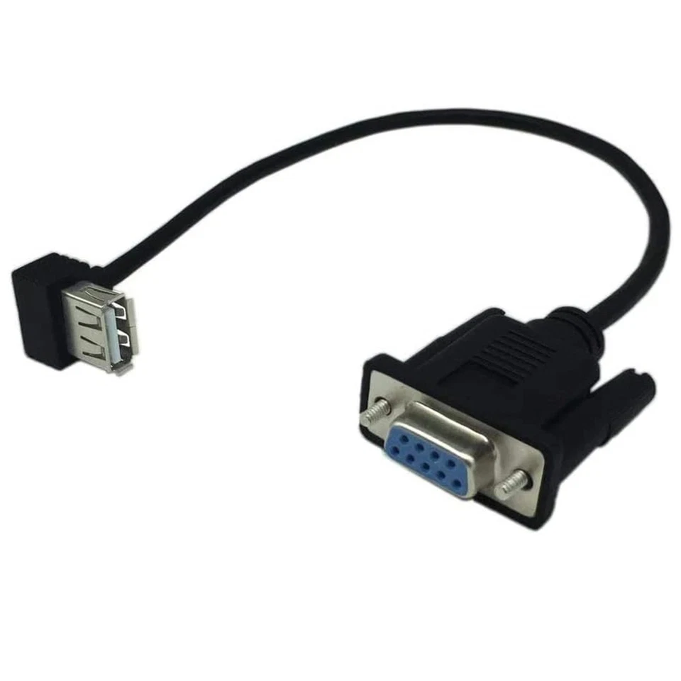 RS232 DB9 9 Pin Female to USB 2.0 A Female Jack Serial Adapter Connector Cable - Image 4 of 4