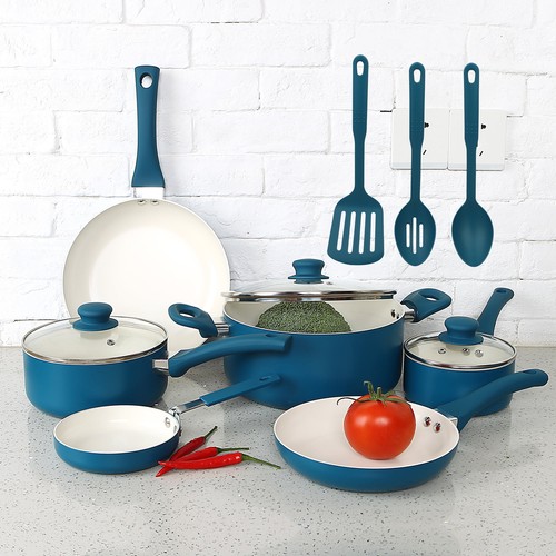 Juego de utensilios de cocina de cerámica de aluminio de 12 piezas Corsair antiadherente - Imagen 2 de 6