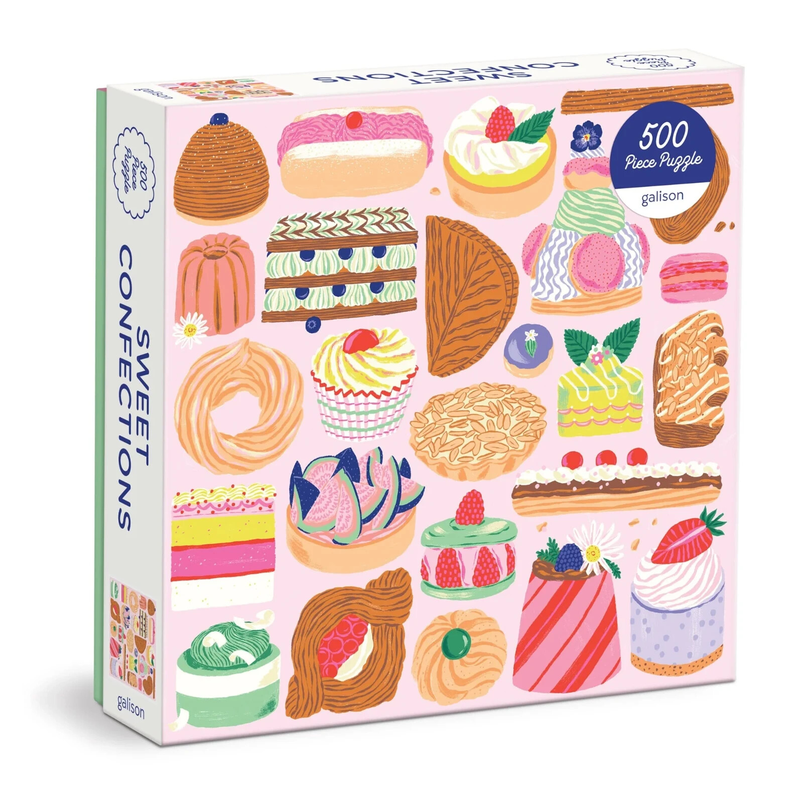 Galison Sweet Confections 500 piece cakes jigsaw puzzle