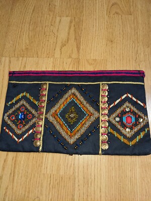 Pochette Pablo By Gérard Darel - Multicolore, En Coton, Occasion En Très Bon état, Style Attaché-case