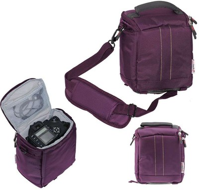 Navitech Purple Camcorder Bag For Andoer Portable 1080P Camera Camcorder