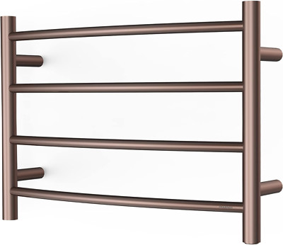 Wall-Mounted Towel Warmer in Oil Rubbed Bronze - Electric Heated Rack