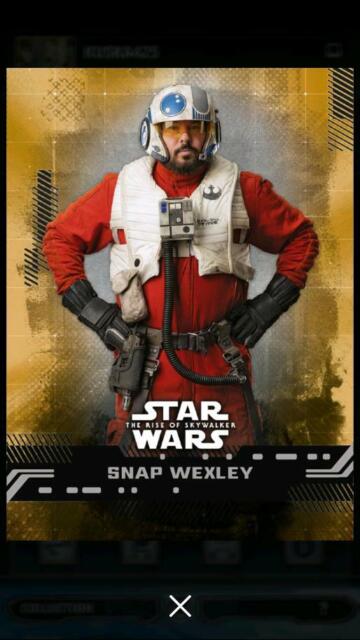 Topps Star Wars Card Trader Rise of Skywalker GOLD Snap Wexley | eBay