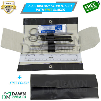 7 Pcs Minor Surgery Biology Medical Student Dissecting Inst Tool Kit German Gr
