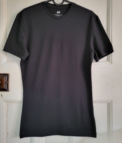 Boys T-shirt H&M Black XS Slim Fit - Picture 1 of 3