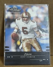 Jeff Garcia 2002 Prestige National Stamp #124 (#5/5) DUAL Jersey Number 1/1 SP