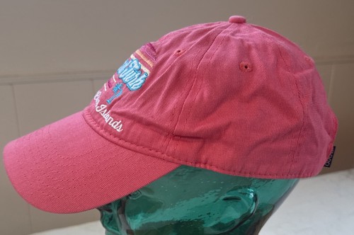 WOMENS GRAND TURK TURKS & CAICOS ISLANDS HAT PINK AJUSTABLE VGC H14 - Picture 2 of 3