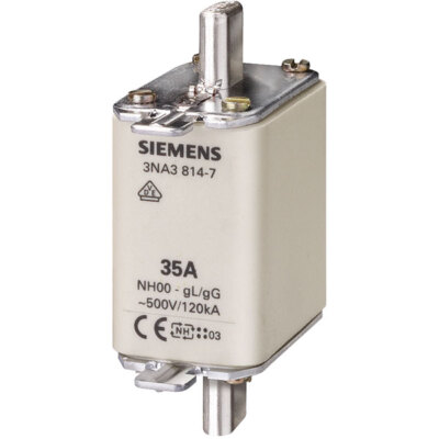 3NA3824 - Siemens - Fusibile, alta capacà rottura (HRC), NH000