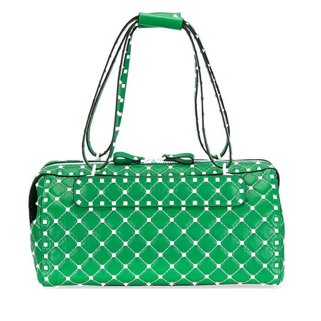valentino rockstud bag green