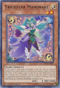 Trickstar Mandrake - MP19-EN005 - Common - 1st Edition x3 - Near Mint