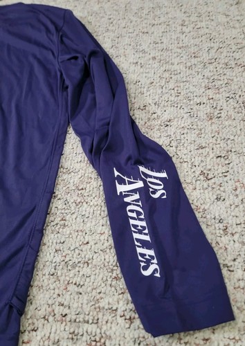 Nike NBA Los Angeles Lakers City Edition Player Issue Shooting Shirt Mens Medium - Picture 10 of 12