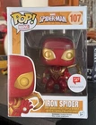 VAULTED Funko POP! Marvel:  IRON SPIDER #107 Walgreens Exclusive w/Protector