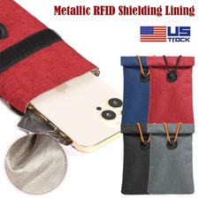 Faraday Bag Cell Phone RFID Signal Blocking Pouch Radiation Shielding Case Cover