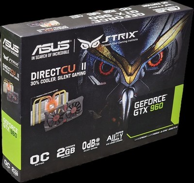 Grafikkarte ASUS STRIX Nvidia GeForce GTX 960 (2 GB) sehr gut, in OVP 