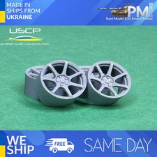 USCP 24P195 1/24 Cosmis MR-7 18'' 3D-printed wheels