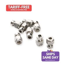 Holley 543-163, Set of 8 Natural Stainless Egt Bung Kit 1/4In Ss 8-Pk Performanc