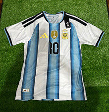 adidas Argentina Lionel Messi #10 Soccer Jersey White/Blue Size M Licensed