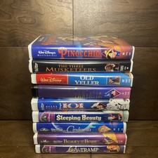 Lot of 9 Walt Disney VHS Tapes Masterpiece Black Diamond