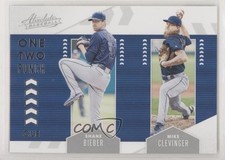 2020 Panini Absolute One Two Punch Shane Bieber Mike Clevinger #OTP3 04n9