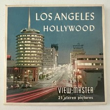 Los Angeles - Hollywood California 3d View-Master 3 Reel Packet - Full Color