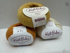 3 Balls Knit Picks Palette Peruvian Highland Wool Yarn