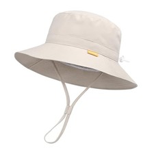 Baby Toddler Sun Hat,Boy Girl Summer UPF 50 Foldable Beach 6-24 Months Beige