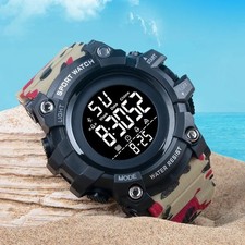 Waterproof Digital Sports Watch Men Military Tactical LED Backlight Wristwatch