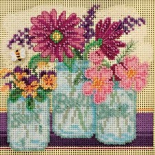 Mill Hill Spring Series Buttons  Beads Beaded Cross Stitch Kit  Cut Flowers