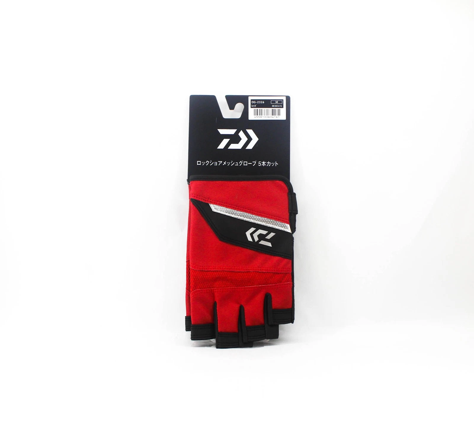 Daiwa Gloves DG-2326 Rock Shore Mesh Gloves Size M Red (4161)