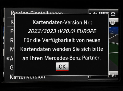 Mercedes COMAND NTG4.5/NTG4.7 Navi Karten Update Europa V20 2022 - A1720046699