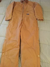 Men's Walls Blizzard Pruf One Piece Coveralls-Brown Canvas-Large Regular