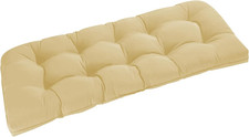 Outdoor Bench Cushion for Patio Furniture, Waterproof Tufted Overstuffed Porch S