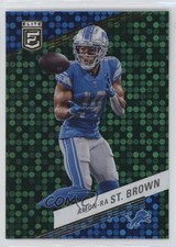 2023 Panini Donruss Elite Green Disco Amon-Ra St Brown #7 1k3z