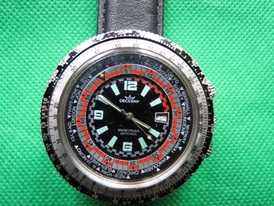 Decerny - XXL GMT Computer racing - French Ébauches - Men - 1970-1979 HUGH !!!