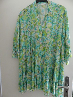 New Collection XL Kleid Tunika NEU Türkis Stufenvollants