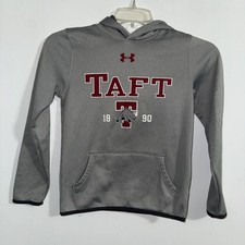 Youth Medium Taft Under Armour Gray Hoodie Taft College Fan Athleisure