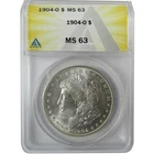 1904 O Morgan Silver Dollar MS 63 ANACS Uncirculated $1 Coin SKU:CP851
