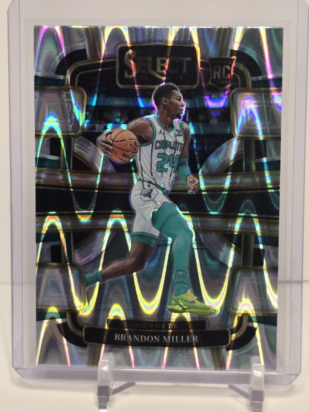 2023-24 Panini Select - Concourse Brandon Miller #80 Tectonic Prizm (RC)