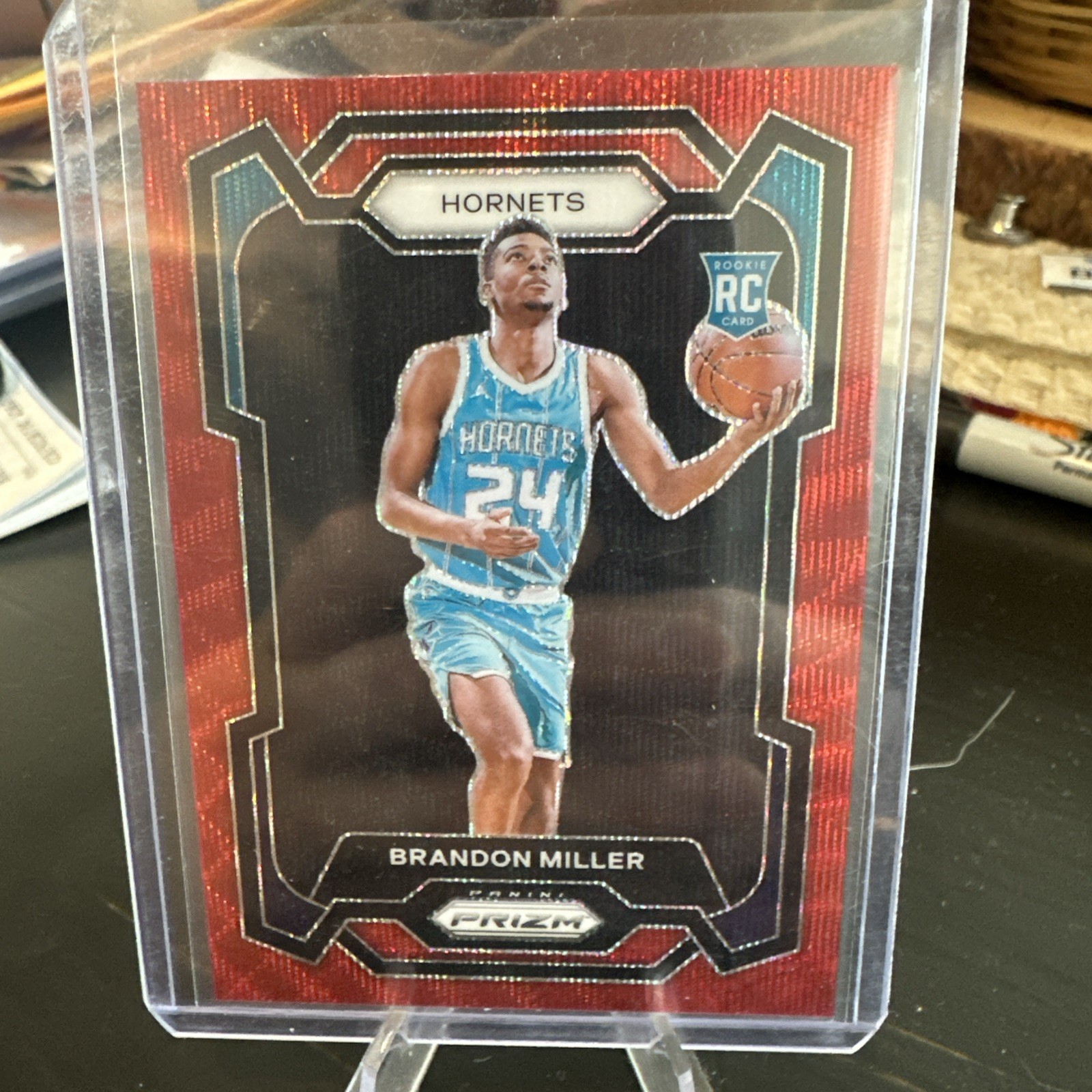 2023-24 Panini Prizm - Brandon Miller #152 Ruby Wave Prizm (RC)