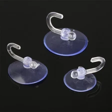 20Pcs 25mm 30mm 35mm Wall Hooks Hanger Kitchen Bathroom Suction Cup Suckers