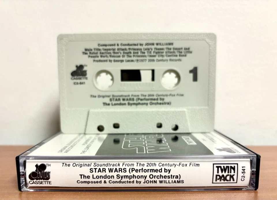 VINTAGE! Star Wars Soundtrack CASSETTE 1977 Twin Pack - PART 1. C2-541 First Ed. - Image 3 of 4