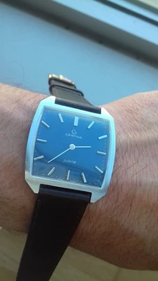 Certina 23-30 Jubilé 01.2370 1A BIG SQUARE VINTAGE HAND-WINDING NOS WATCH UHR - Imagen 1 de 4