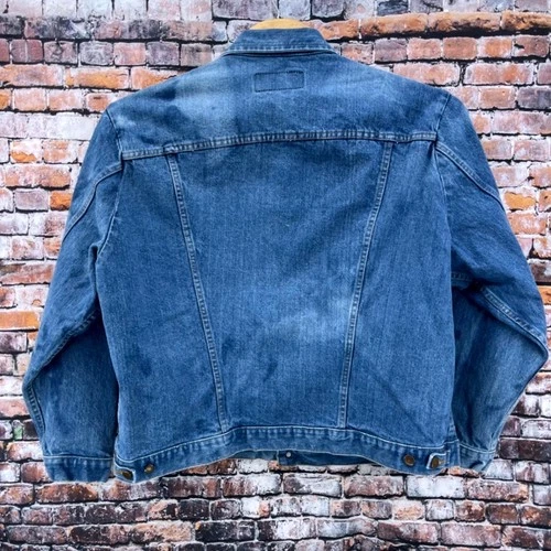 Wrangler Denim Jacket XXL Western Cowboy Ranchcore Americana Acid Wash Trucker image 2