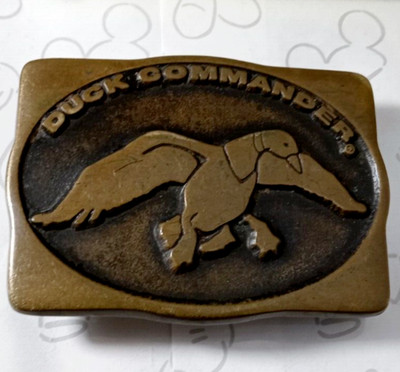 Duck Commander Anacortes Brass Works LTD USA Belt Buckle Vintage 1992 Hand Made