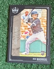 NICK MADRIGAL - 2021 PANINI DIAMOND KINGS FRAMED BLUE PARALLEL ROOKIE CARD # 120. rookie card picture